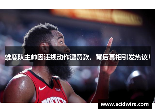 雄鹿队主帅因违规动作遭罚款，背后真相引发热议！